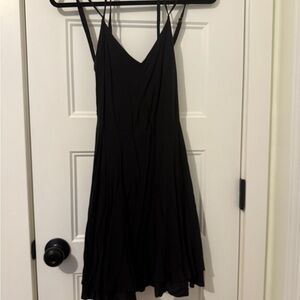 Elegant Black Spaghetti Strap Dress